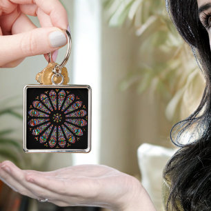 Gothic Splendor: Saint-Remi Rose Window Keychain