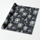 Gothic Spooky Christmas Snowman Wrapping Paper<br><div class="desc">Elevate your decorations adding a bewitching twist to the traditional festive ambiance. Dive into the darkness and celebrate Creepmas! ☠️🎄</div>