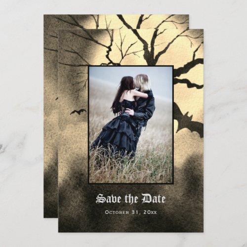 Gothic Spooky Photo Save The Date