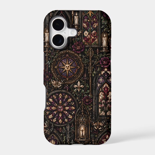 Gothic Stained Glass iPhone Case (Back)