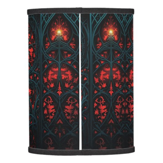 Gothic Stained Glass Window Lamp Shade (Back)
