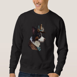 Gothic Steampunk mom Border Collie Sweatshirt