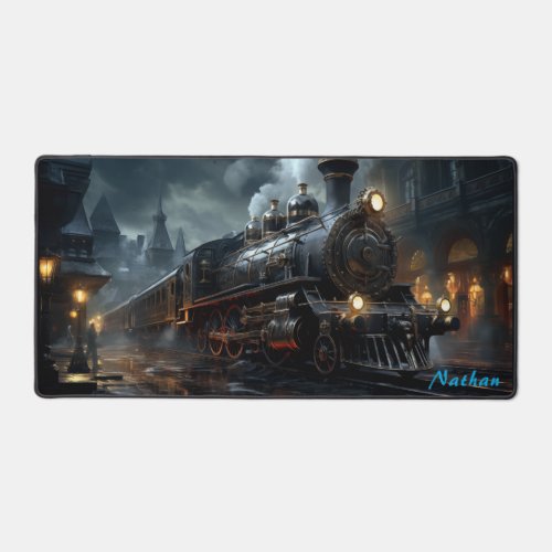 Gothic Steampunk Railway for Fantasy Lovers Desk Mat