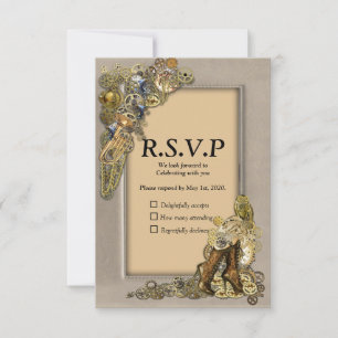 Gothic - Steampunk RSVP - Light Leather Frame