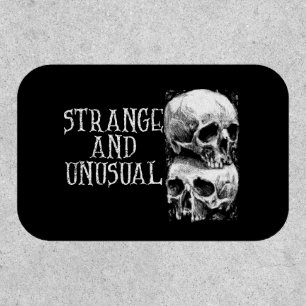 Gothic Strange And Unusual Skull Design Patch