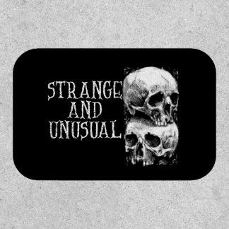 Gothic Strange And Unusual Skull Design Patch