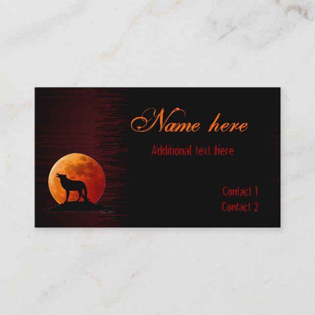 Gothic style Business Card (Front)