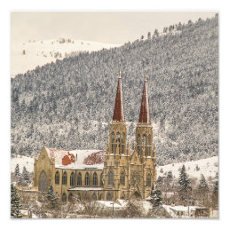 Gothic Style Cathedral in Helena, MT  Photo Print
