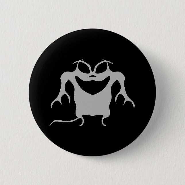 Gothic style Halloween creature Button (Front)
