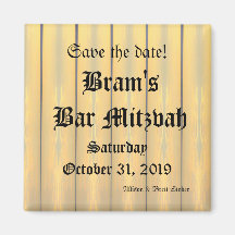 Gothic Style Ikat Save the Date Magnet