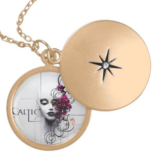 Gothic Style Tiara Art-Fierce & Protective Design- Gold Plated Necklace