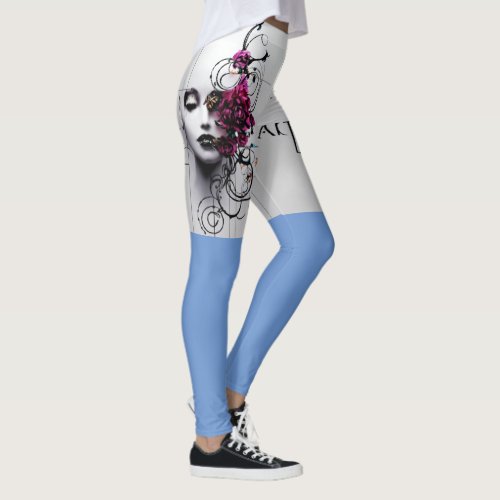  Gothic Style Tiara Art_Fierce  Protective Design Leggings