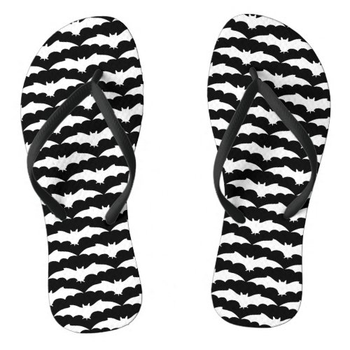 Gothic summer bats flip flops