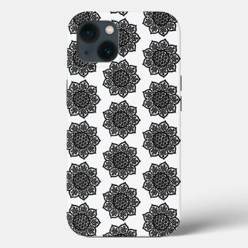 Gothic Sun Black White Celtic Knots Case-mate Ipho Iphone 13 Case by AiLartworks at Zazzle