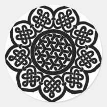 GOTHIC SUN Black White Celtic Knots