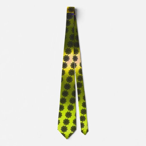 GOTHIC SUN CELTIC KNOTS Topaz Yellow Tie