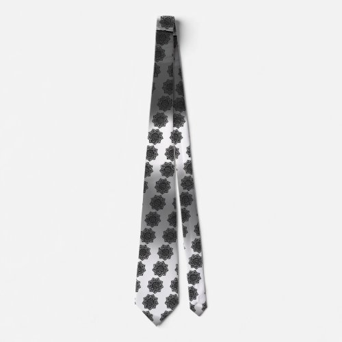 GOTHIC SUN gem white Neck Tie