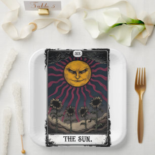 Gothic Sun Tarot Paper Plates