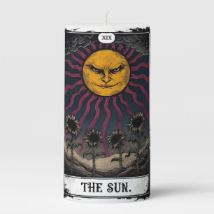 Gothic Sun Tarot Pillar Candle