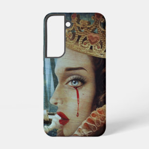Gothic Surreal Unique Collage Sad Queen of Hearts Samsung Galaxy S22 Case