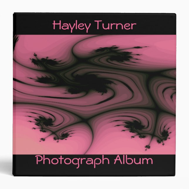 Gothic Swirls Custom Avery Binder (Front)