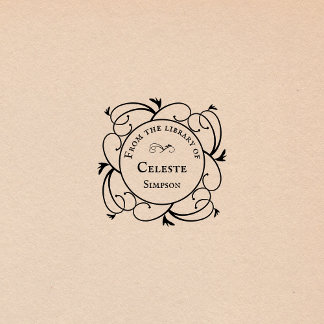 Gothic Swirls | From the library of Personalized Rubber Stamp