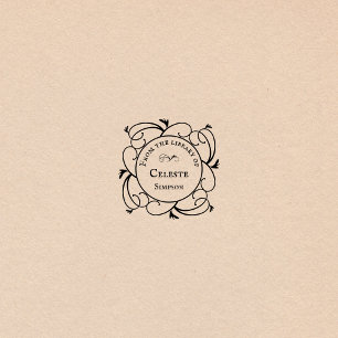 Gothic Swirls From the library of Personalized Self-inking Stamp