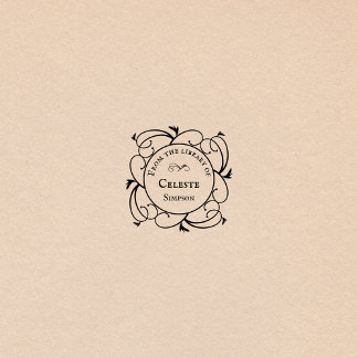 Gothic Swirls | From the library of Personalized Self-inking Stamp