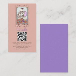 Gothic Tarot Card QR Wedding Details