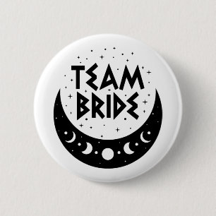 Gothic Team Bride Coven Wedding Bachelorette Party Button