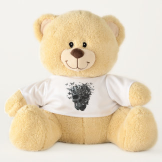 Gothic Teddy Bear!  Skull Shirt! Teddy Bear