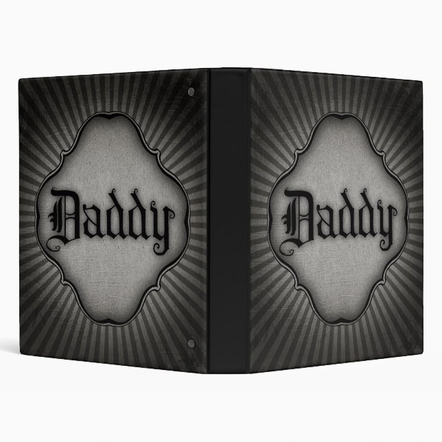 Gothic Text Daddy Binder (Background)