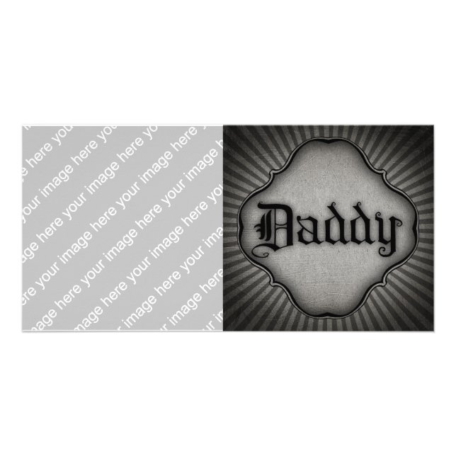 Gothic Text Daddy Card (Front)