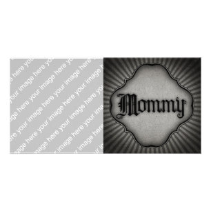 Gothic Text Mommy Card