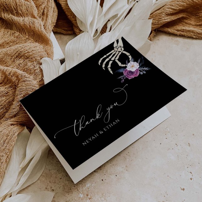 Gothic Thank You Dark Wedding Halloween Card N100 (Creator Uploaded)