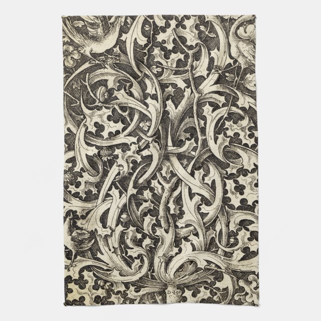Gothic Thistle Kitchen Towel (Vertical)