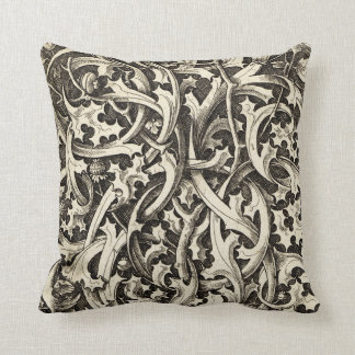 Gothic Thistle Throw Pillow