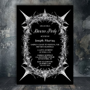 Gothic Thorns Divorce Party Invitation