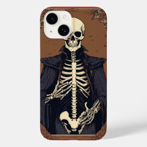  Gothic Thumbs_Up Skeleton Vintage Dark Academia Case_Mate iPhone 14 Case