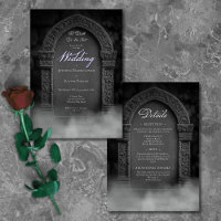 Gothic Til Death Do Us Part Tombstone Wedding