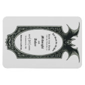 Gothic Till Death Do Us Part Bat Save The Date Magnet (Horizontal)