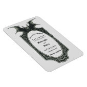 Gothic Till Death Do Us Part Bat Save The Date Magnet (Right Side)