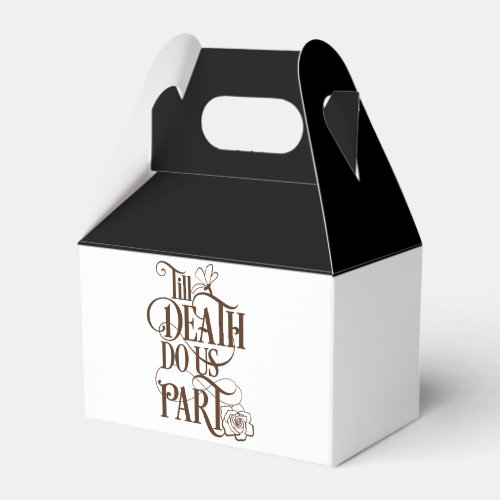 Gothic Till Death Do Us Part Favor Boxes