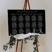 Gothic Till Death Halloween Wedding Seating Chart