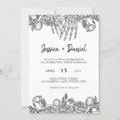Gothic Till Death Wedding Invitation (Front)