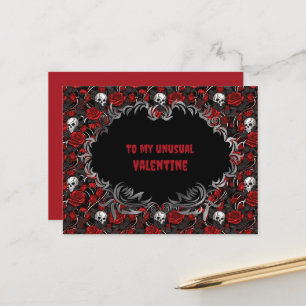 Gothic To my unusual Valentine  Postcard