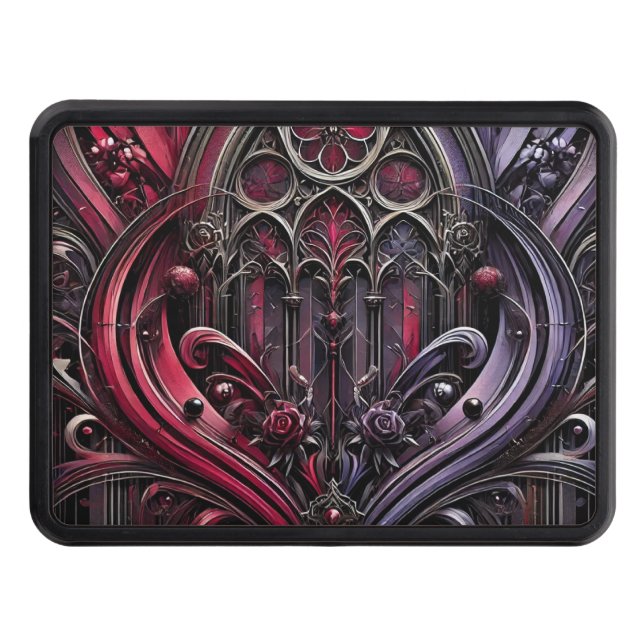 Gothic Trailer Hitch Cover – Durable & Stylish (Front)