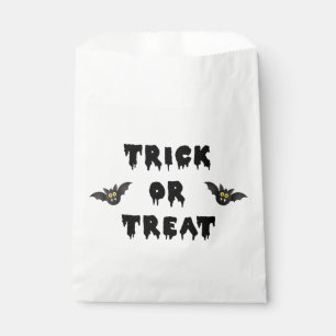 Gothic Trick or Treat Cute Bats Favor Bag
