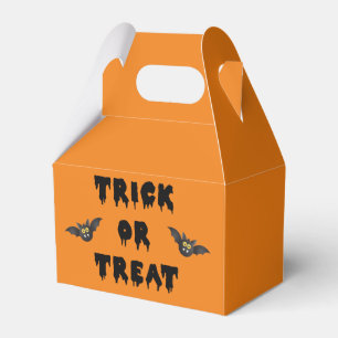 Gothic Trick or Treat Cute Bats Favor Boxes