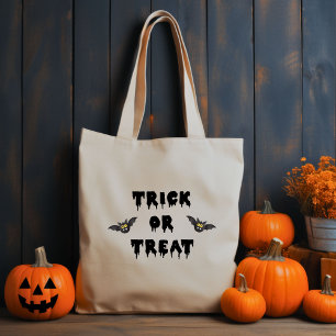 Gothic Trick or Treat Cute Bats Tote Bag
